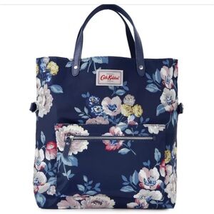 Original Cath Kidston of London Navy Floral Handbag tote or crossbody, RARE